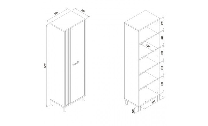 Skapis NOEL NE07 L/P